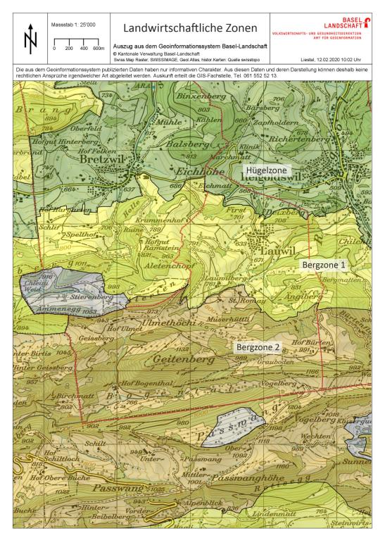 Landwirtschaftliche Zonen