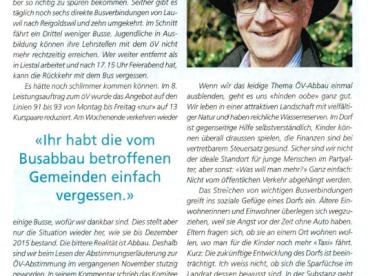 Ganz hinden oobe, Artikel von Thomas Mosimann in der Volksstimme vom 01.02.2018