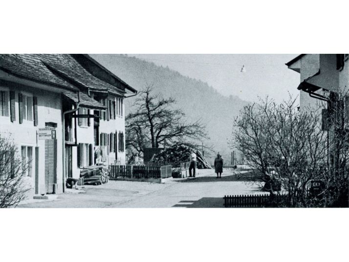 Obere Dorfstrasse in den 1960er Jahren