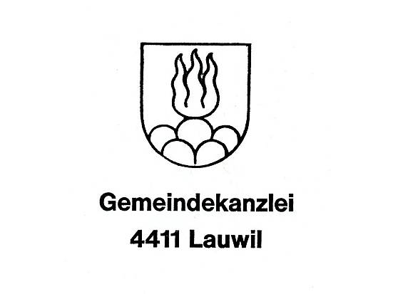 Das Gemeindewappen auf den Couverts früher