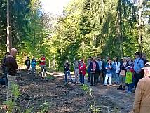 Referat des Revierförsters André Minnig in der Ängi am Banntag 2016